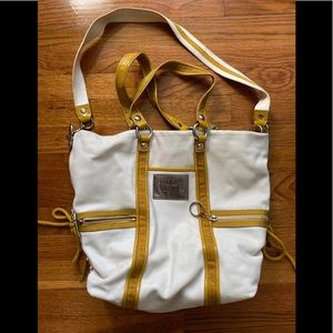 Coach White Leather Poppy Tote